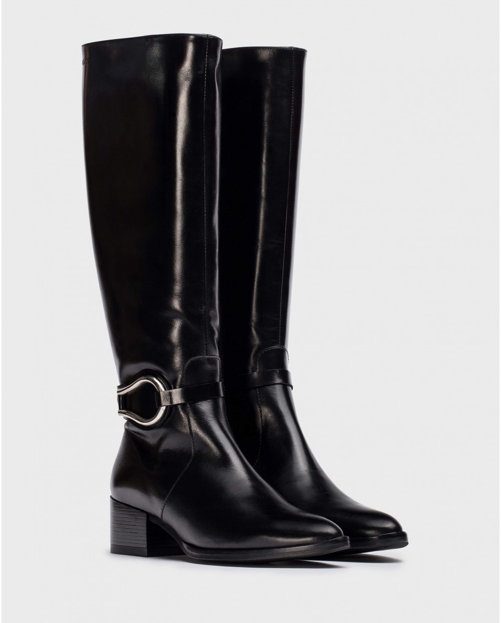 Wonders-Boots-GOLDEN Black Boot