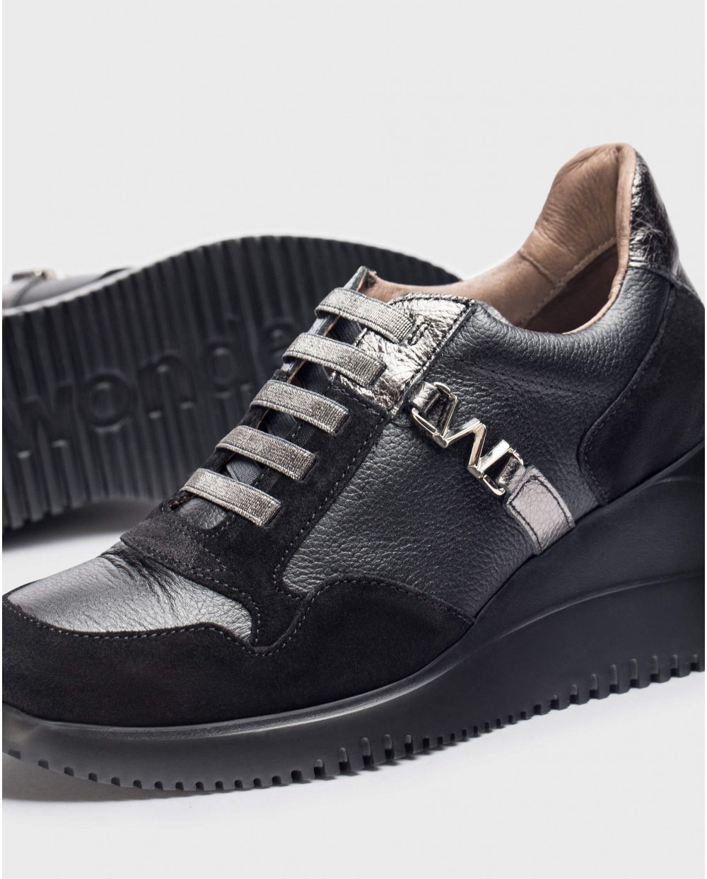 Wonders-Women shoes-Black EVA sneaker