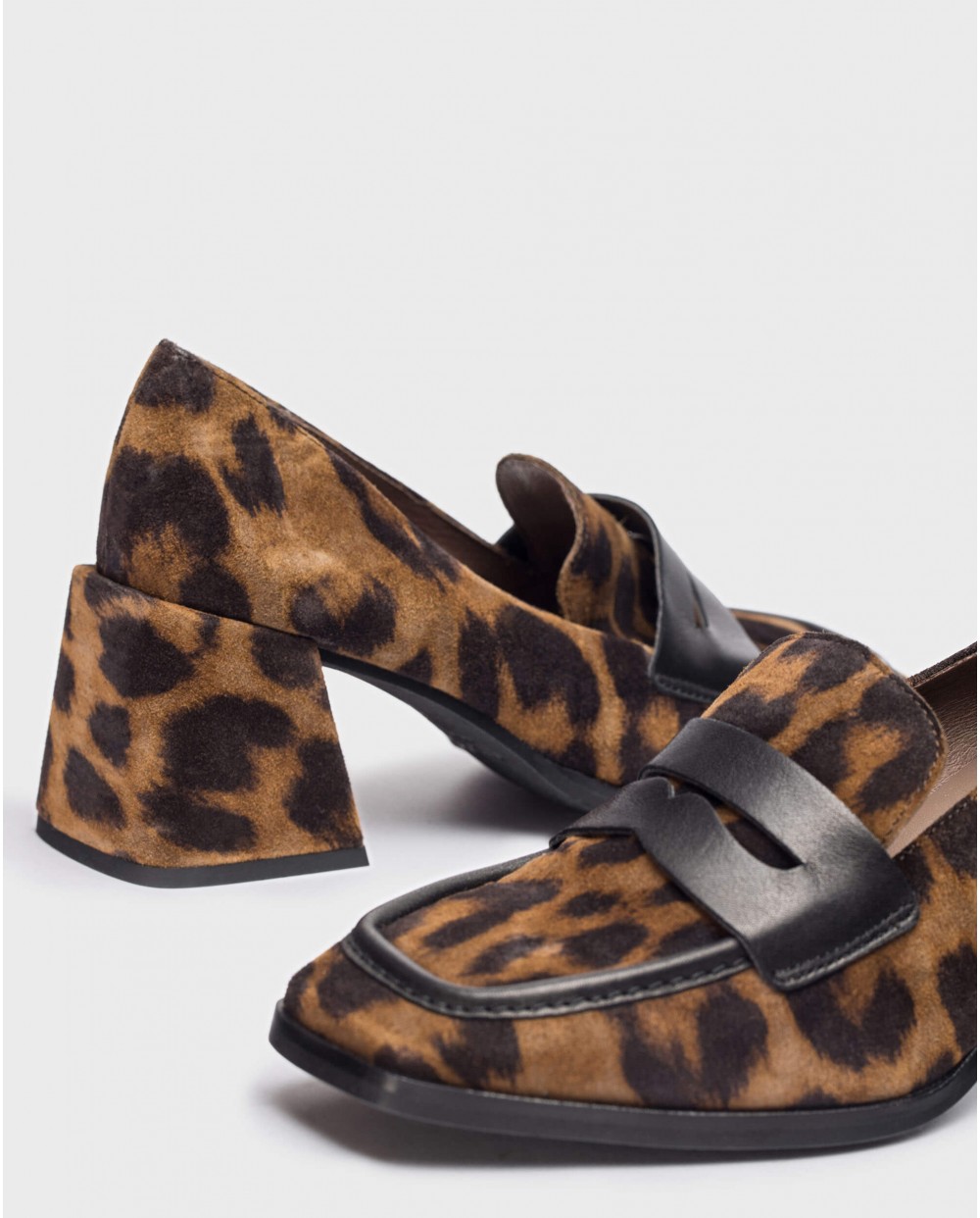 Wonders-Loafers and ballerines-Leopard FIODOR moccasin
