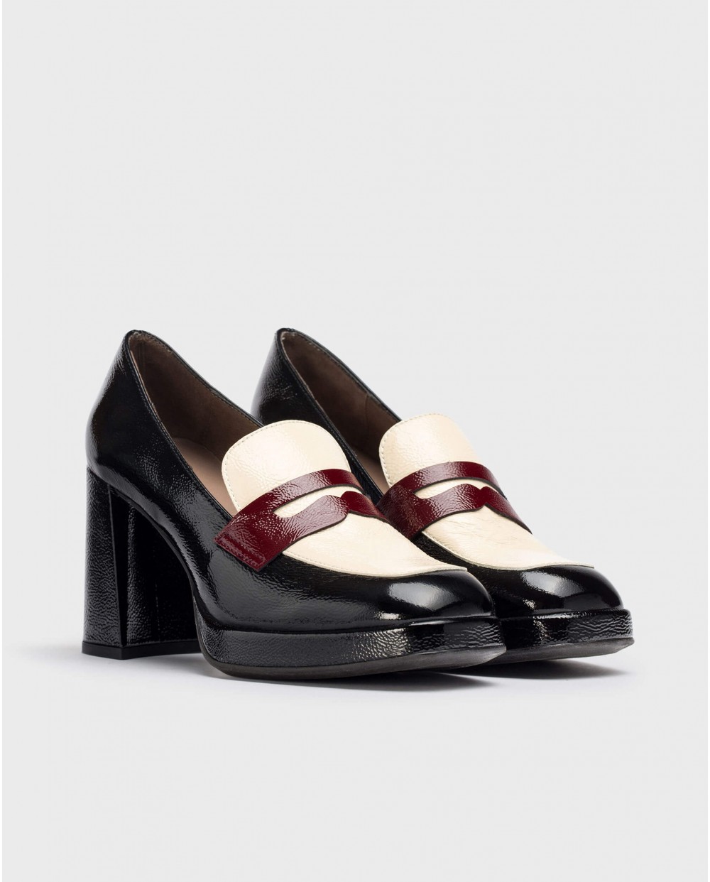 Wonders-Loafers and ballerines-Patent leather CLARK moccasin