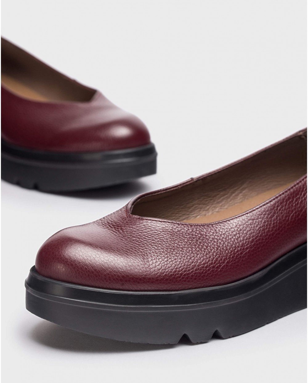 Wonders-Flat Shoes-Burgundy LEWIS Loafer