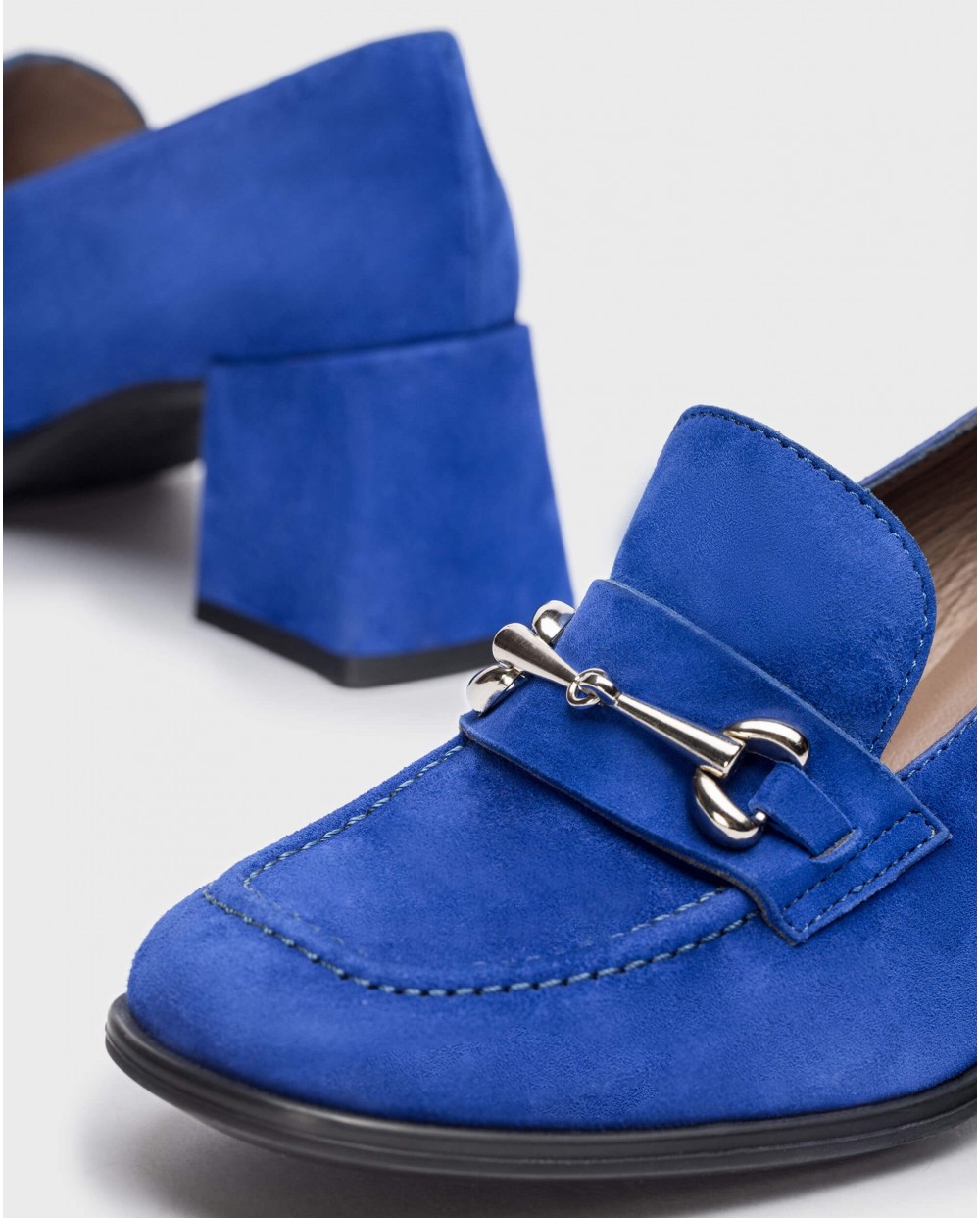 Wonders-Heels-Blue CELIA moccasin