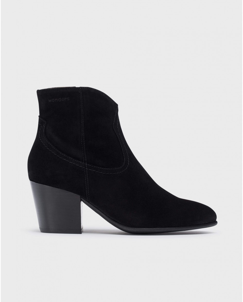 Wonders-Ankle Boots-Black CANE ankle boot
