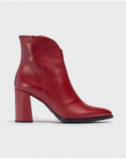 Wonders-Ankle Boots-Burgundy NARA ankle boot