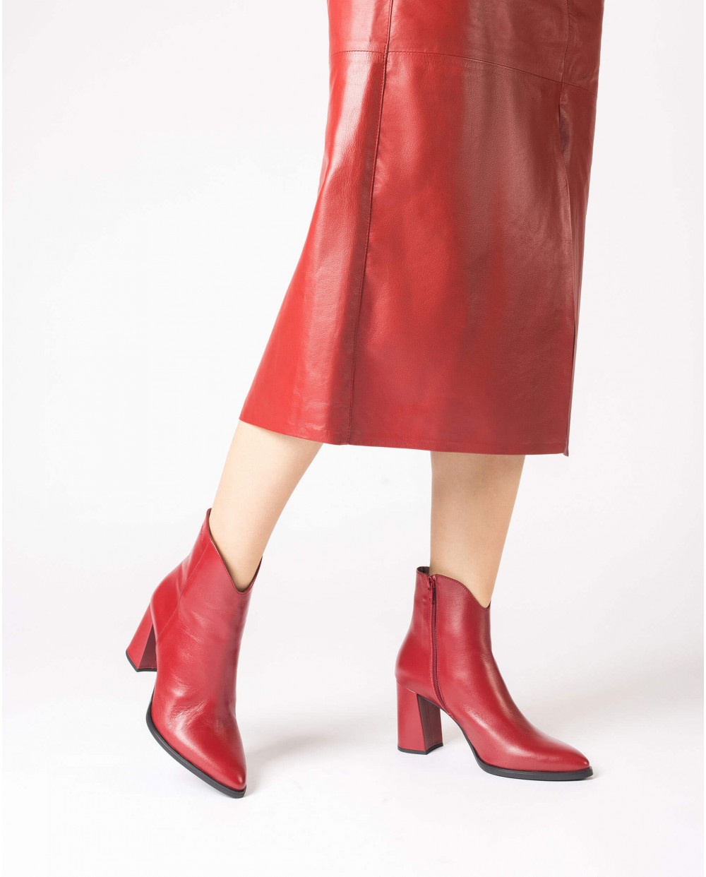 Wonders-Ankle Boots-Burgundy NARA ankle boot