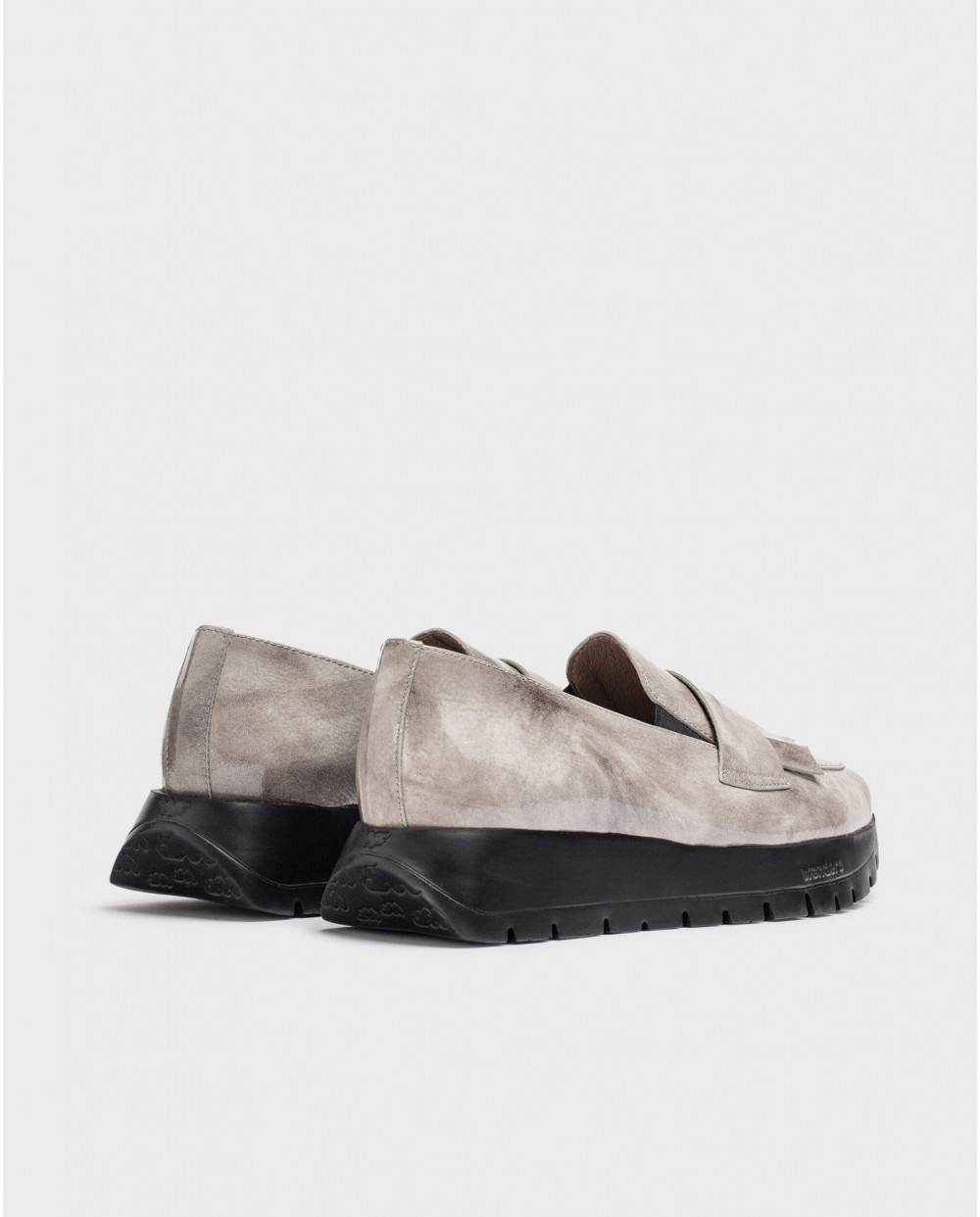 Wonders-Loafers and ballerines-Grey MATERIA moccasin