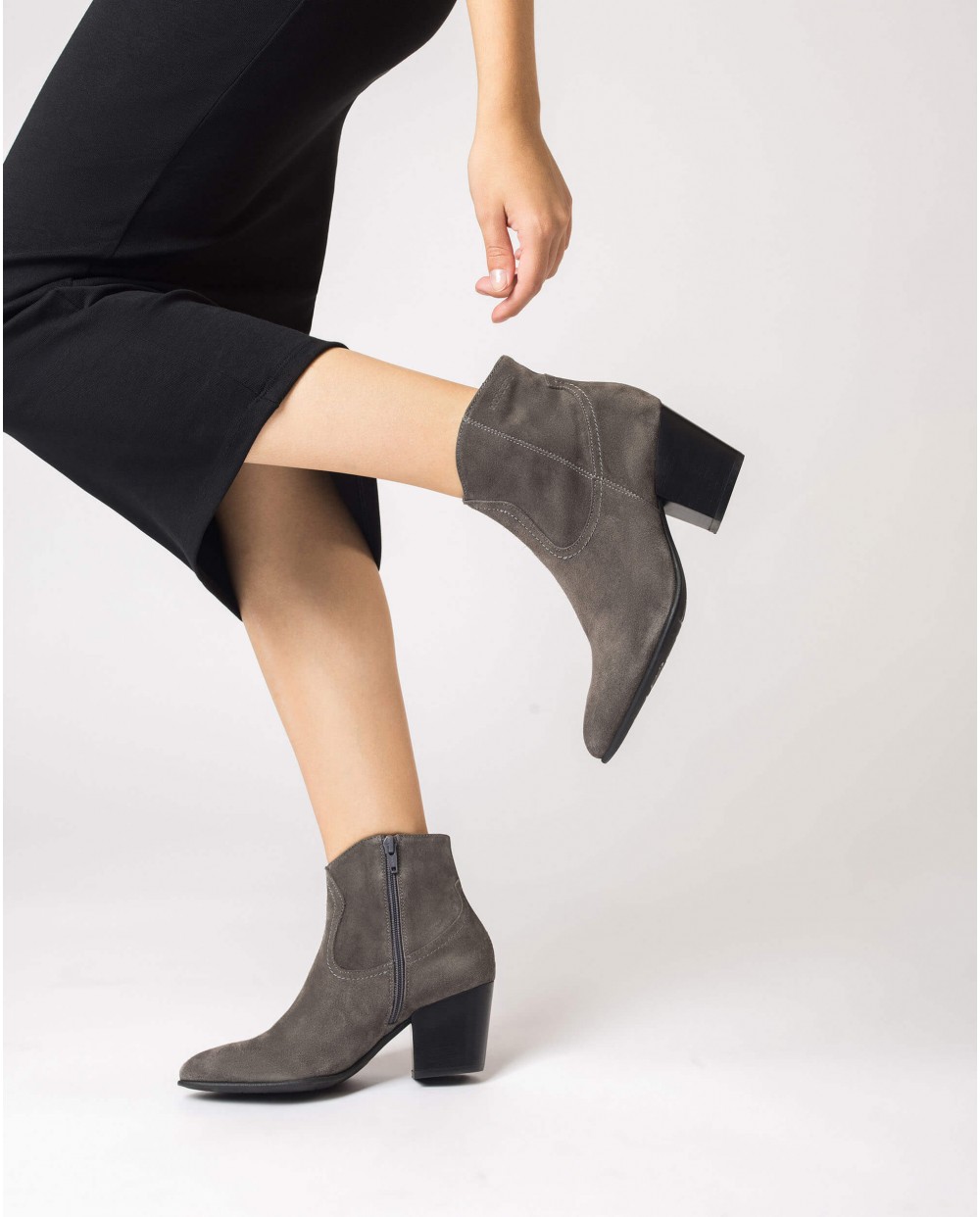 Wonders-Ankle Boots-Grey CANE ankle boot