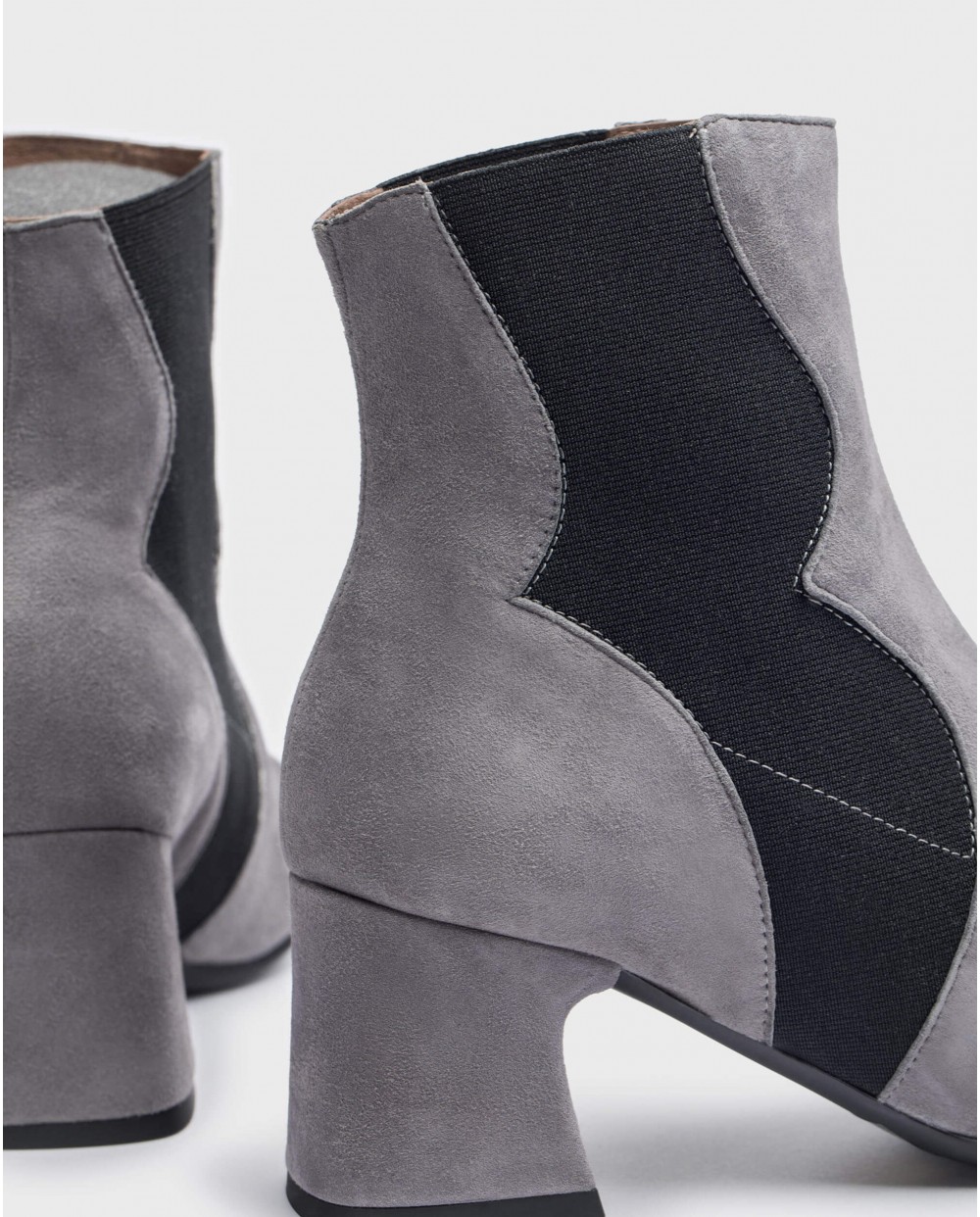 Wonders-Ankle Boots-Grey GLIT ankle boot