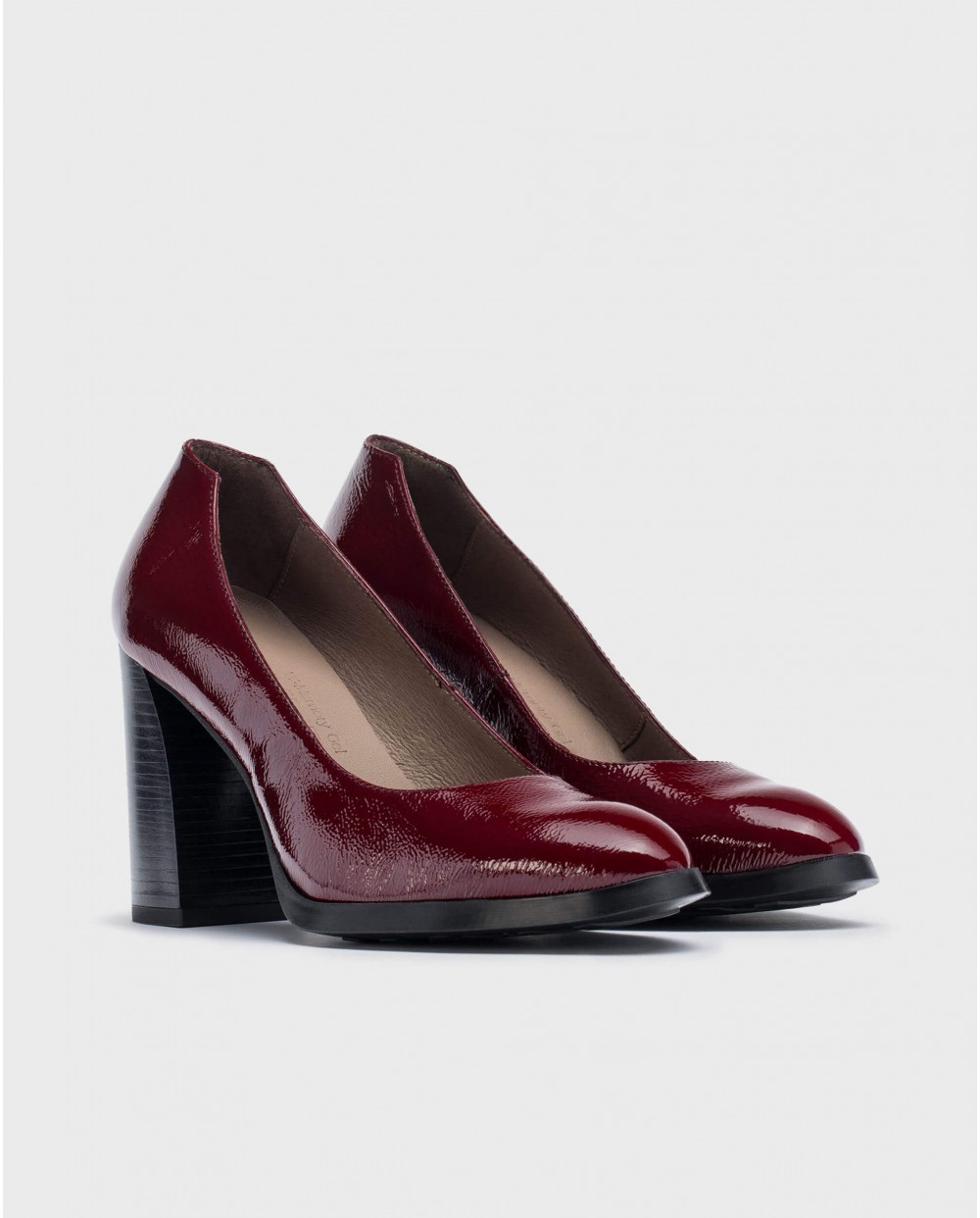 Wonders-Heels-Burgundy TINI shoe
