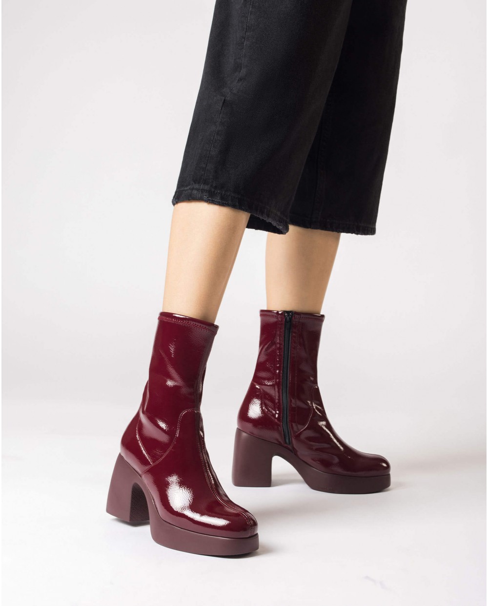 Wonders-Ankle Boots-Burgundy ERIS ankle boot