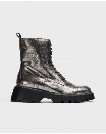 Wonders-Ankle Boots-Metalic leather ATARI ankle boot
