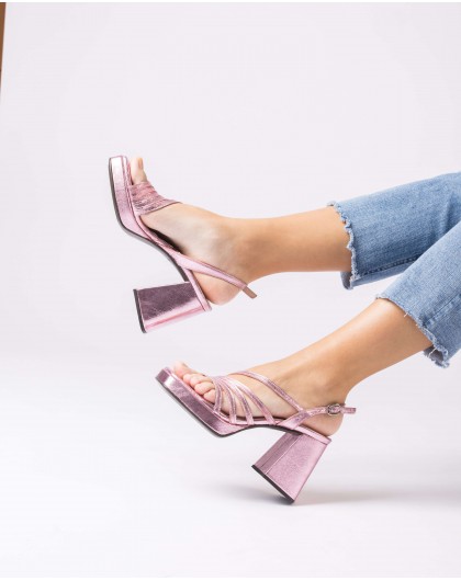 Wonders-Women shoes-Pink Garli Sandals