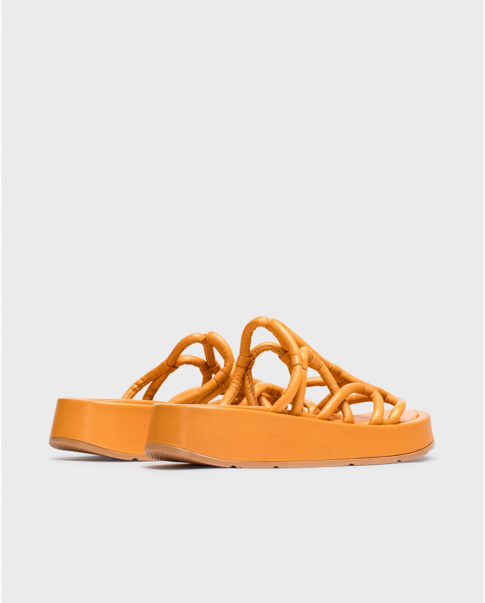 Wonders-Sandals-Orange Eladia platform sandals