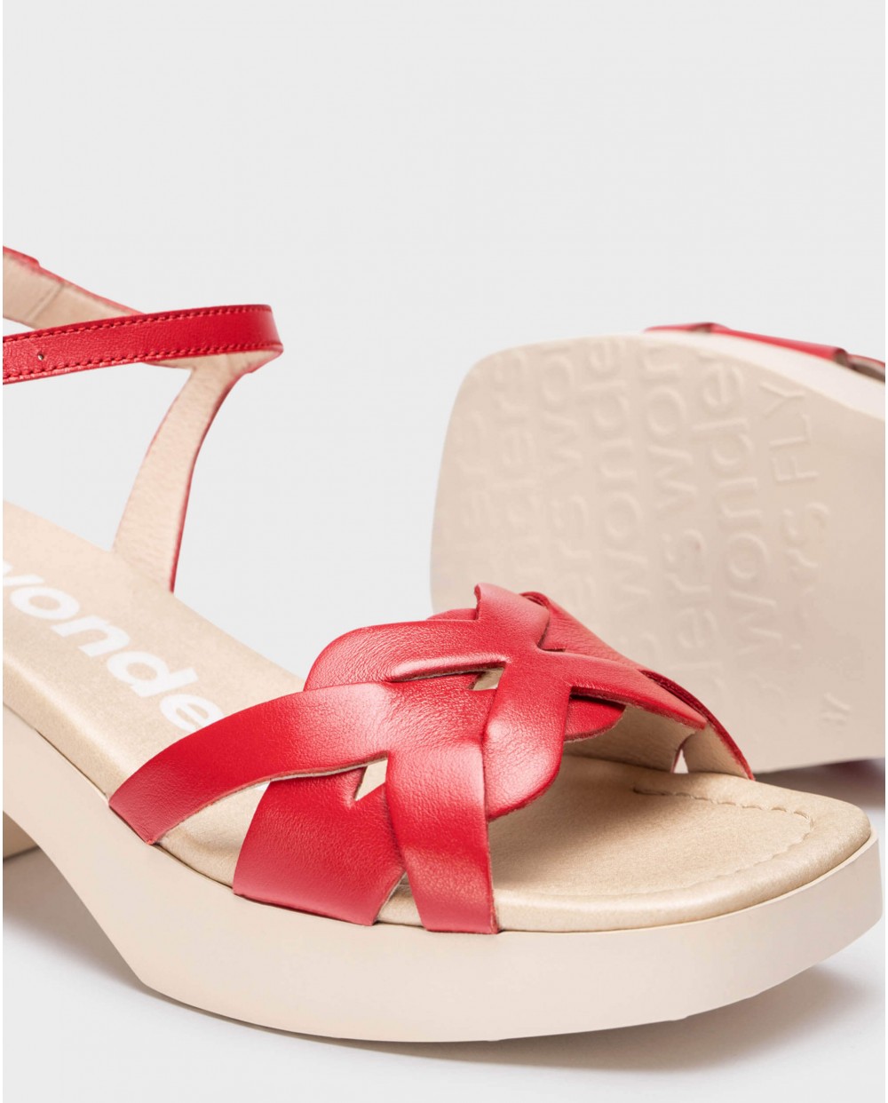Wonders-Sandals-Red Catalina sandals