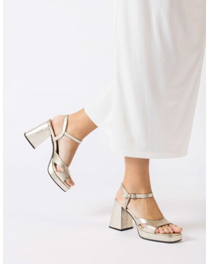 Wonders-Zapatos de mujer-Sandalia FRIDA Oro