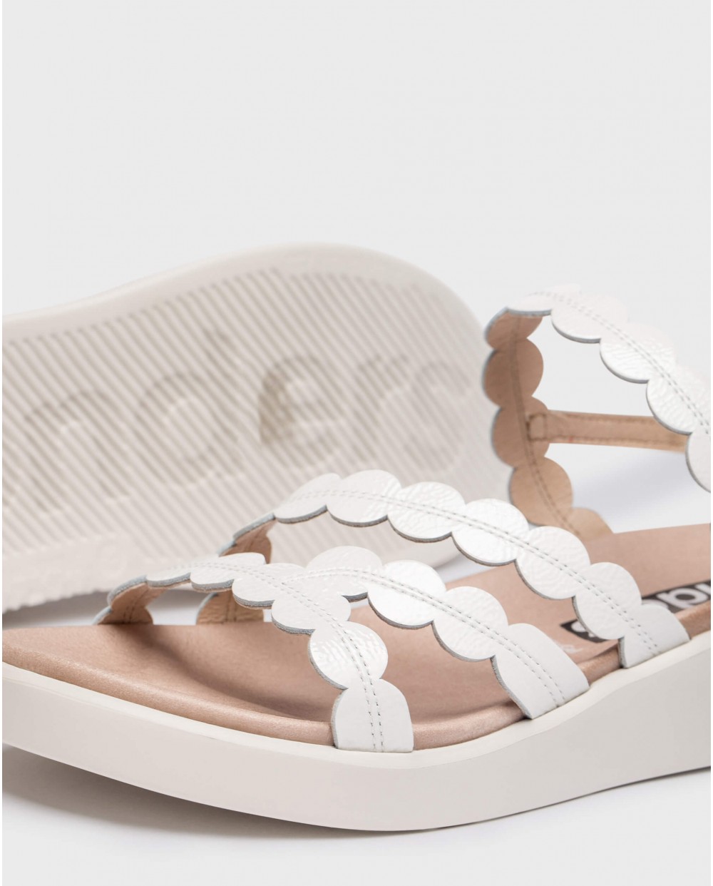 Wonders-Sandals-White Motril sandals