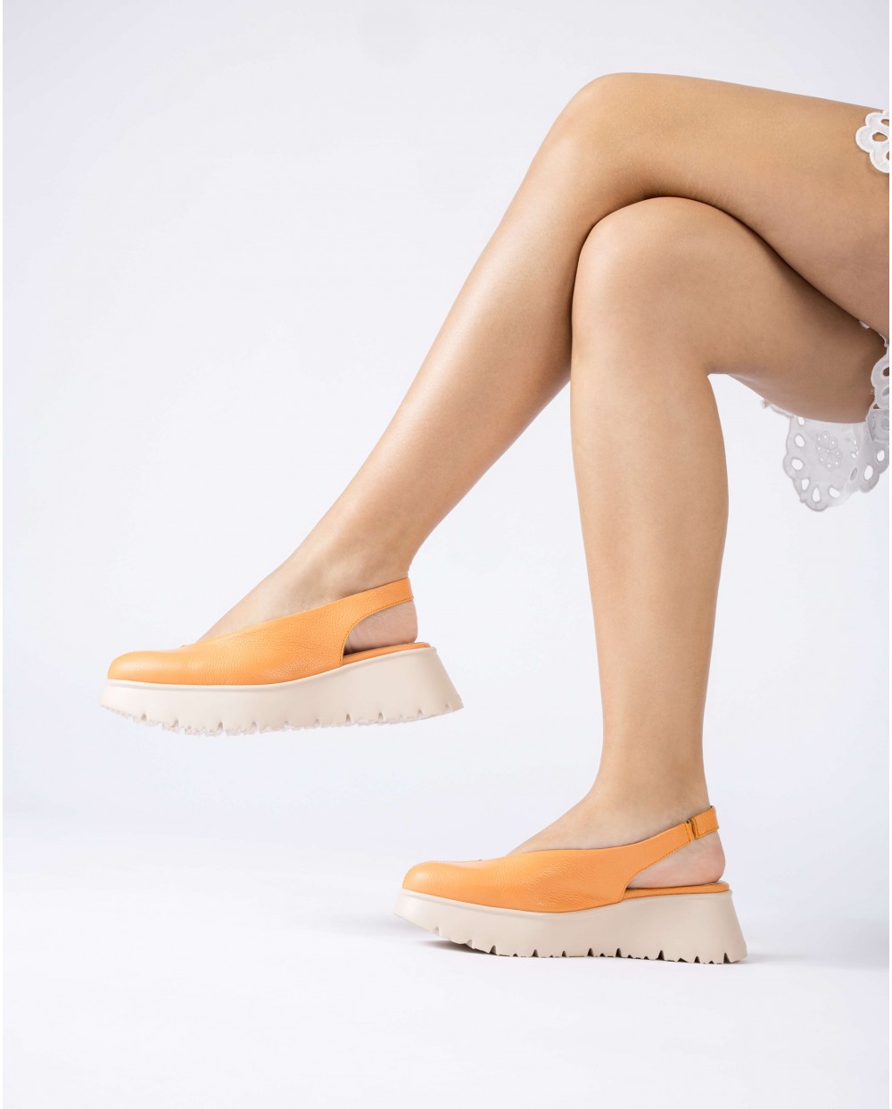 Wonders-Platforms-Orange Zadar Shoes
