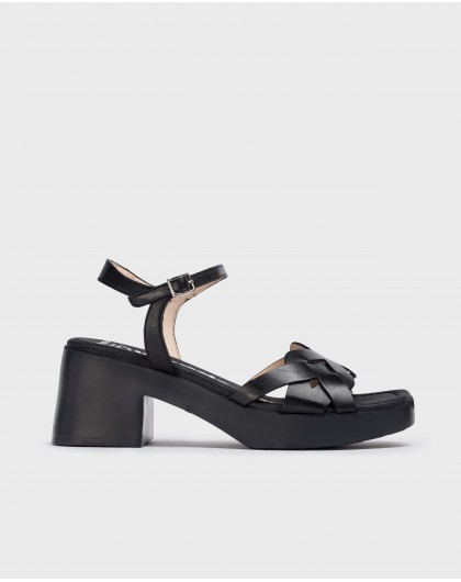 Wonders-Women shoes-Black Catalina sandals