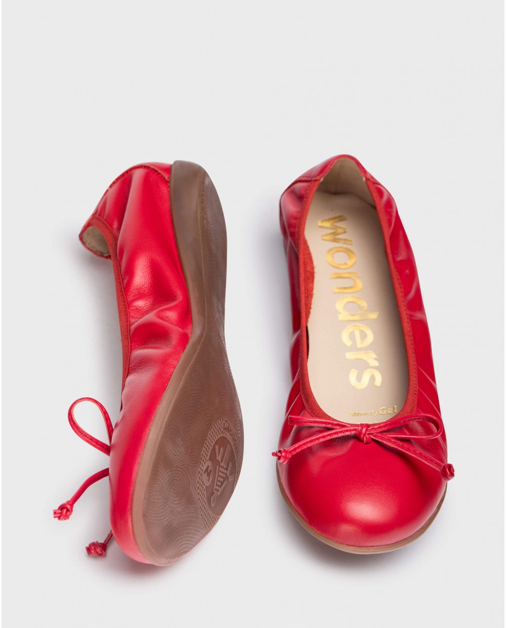 Wonders-Women shoes-Red BO Ballet pump