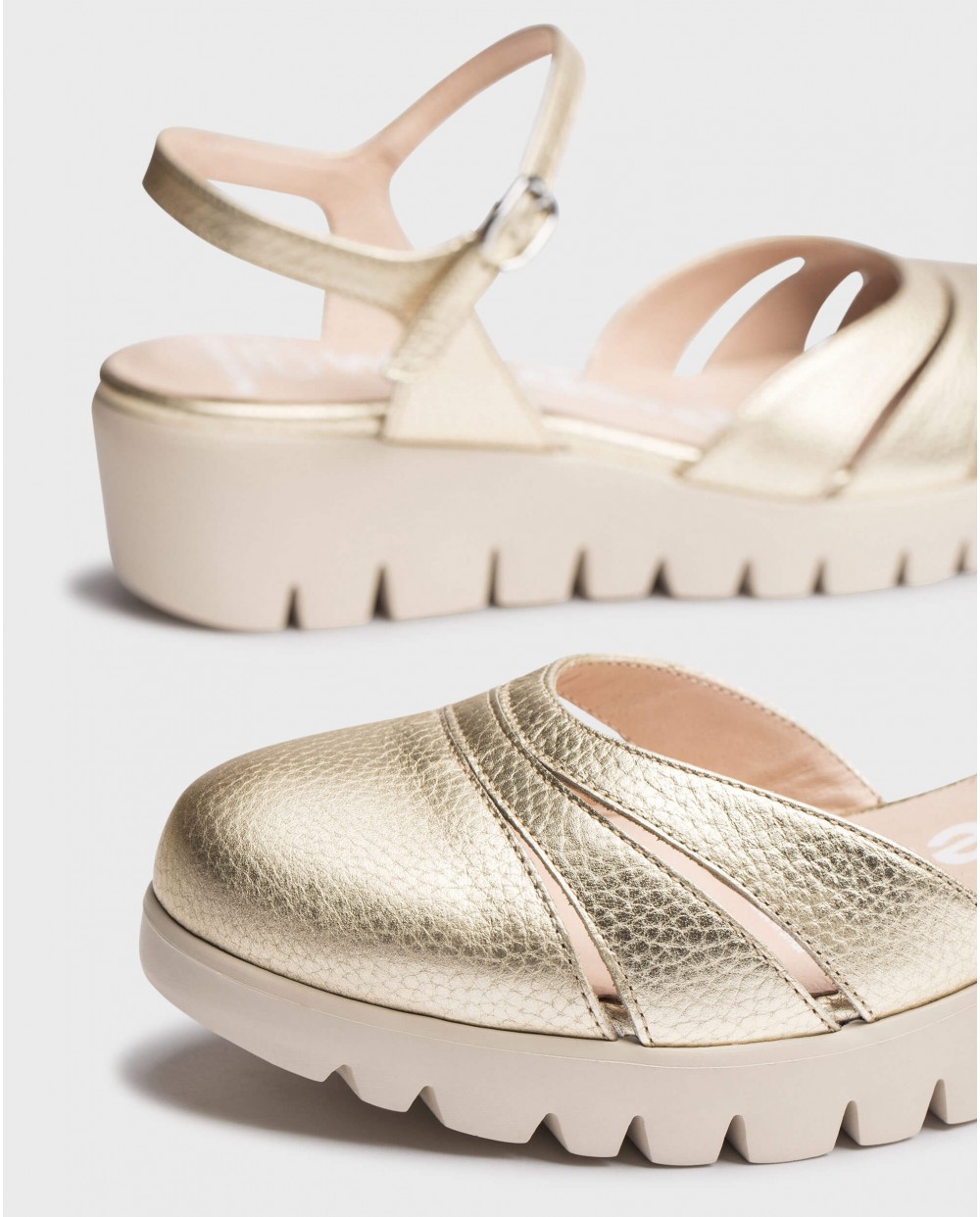 Wonders-Women shoes-Platinum REUS Sandals