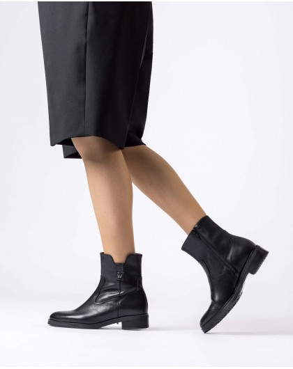 Wonders-Ankle Boots-Black SAMANTHA ankle boots