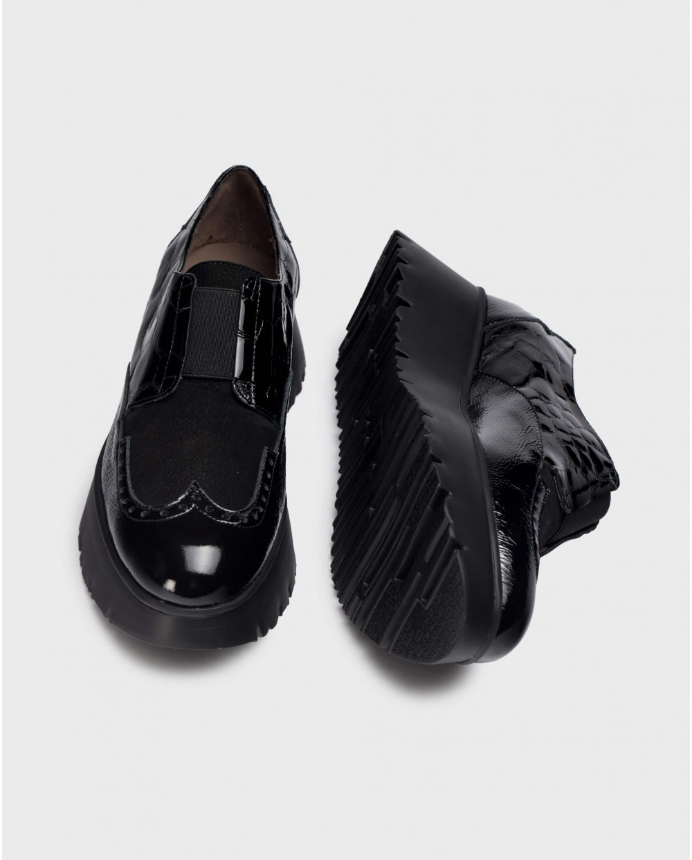 Wonders-Loafers-Black SALVA moccasins