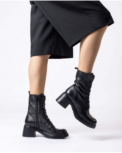 Wonders-Ankle Boots-Black EME ankle boot