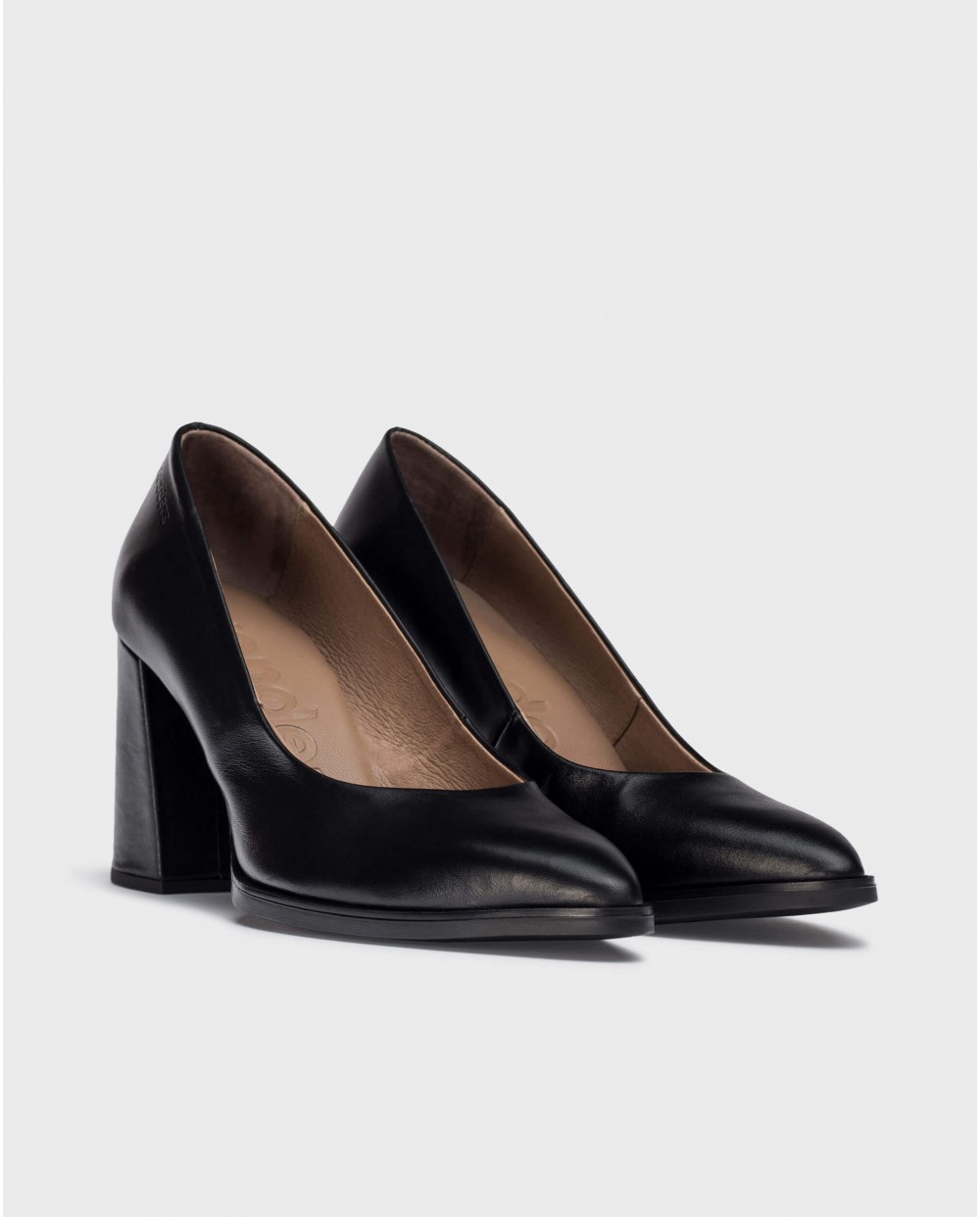 Wonders-Tacones-Zapato ICONIC Negro