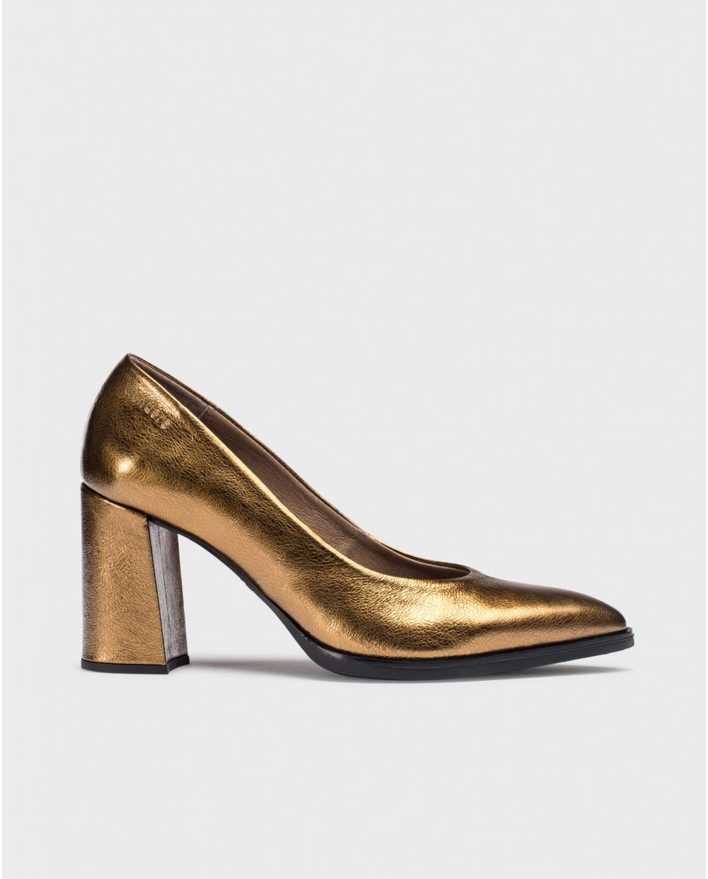 Wonders-Tacones-Zapato ICONIC Oro