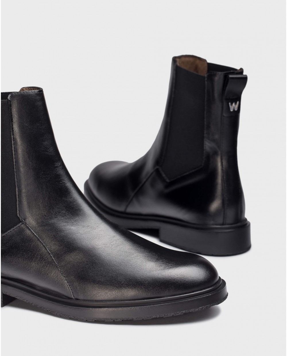 Wonders-Ankle Boots-Black SCAR Ankle boot