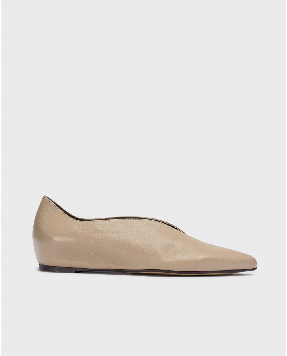 Wonders-Pre Fall 2024-Brown MARTINA Ballet Flat