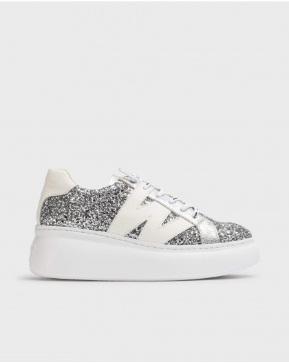 Wonders-Sneakers-Silver Glitter DORITA Sneaker