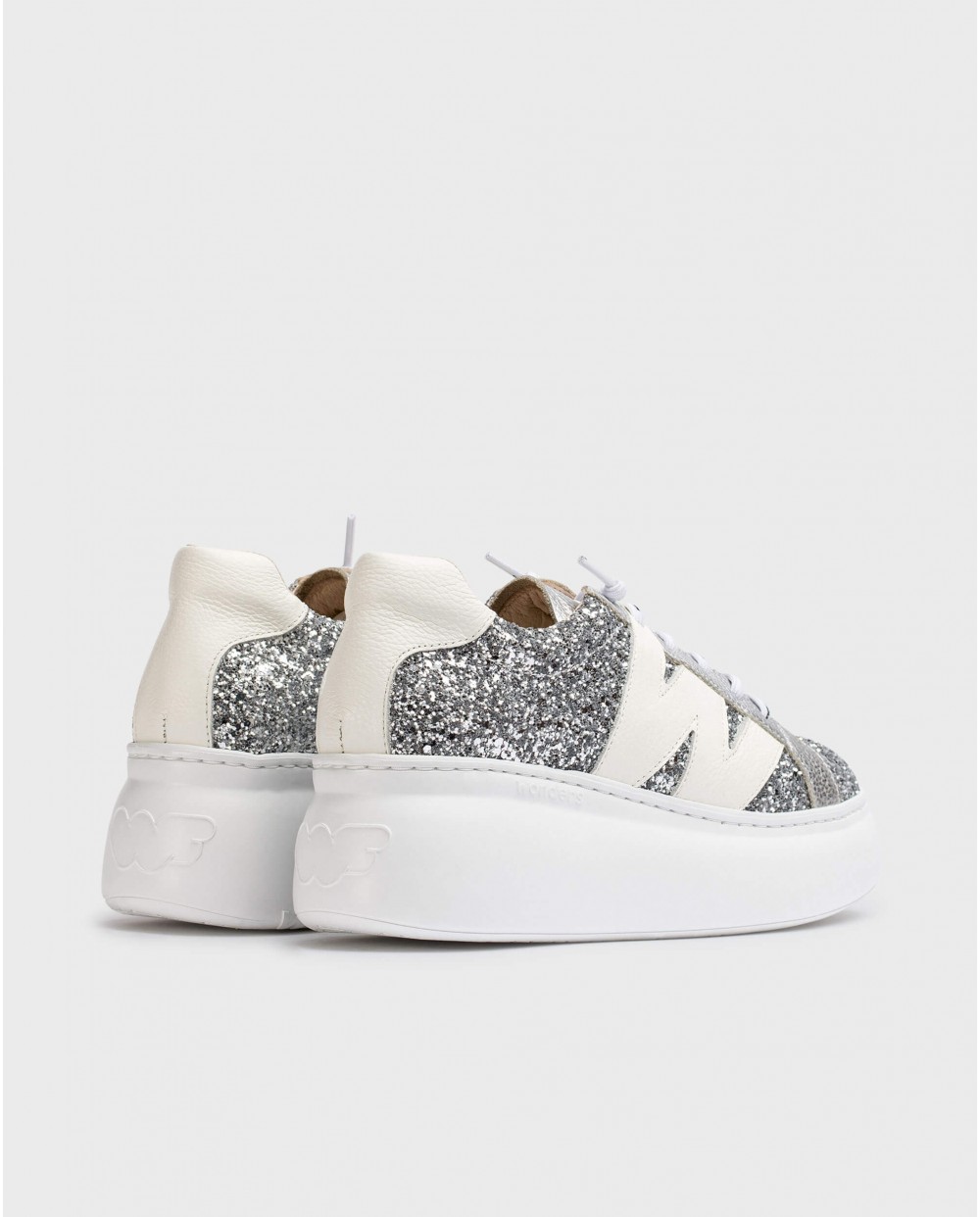 Wonders-Sneakers-Silver Glitter DORITA Sneaker