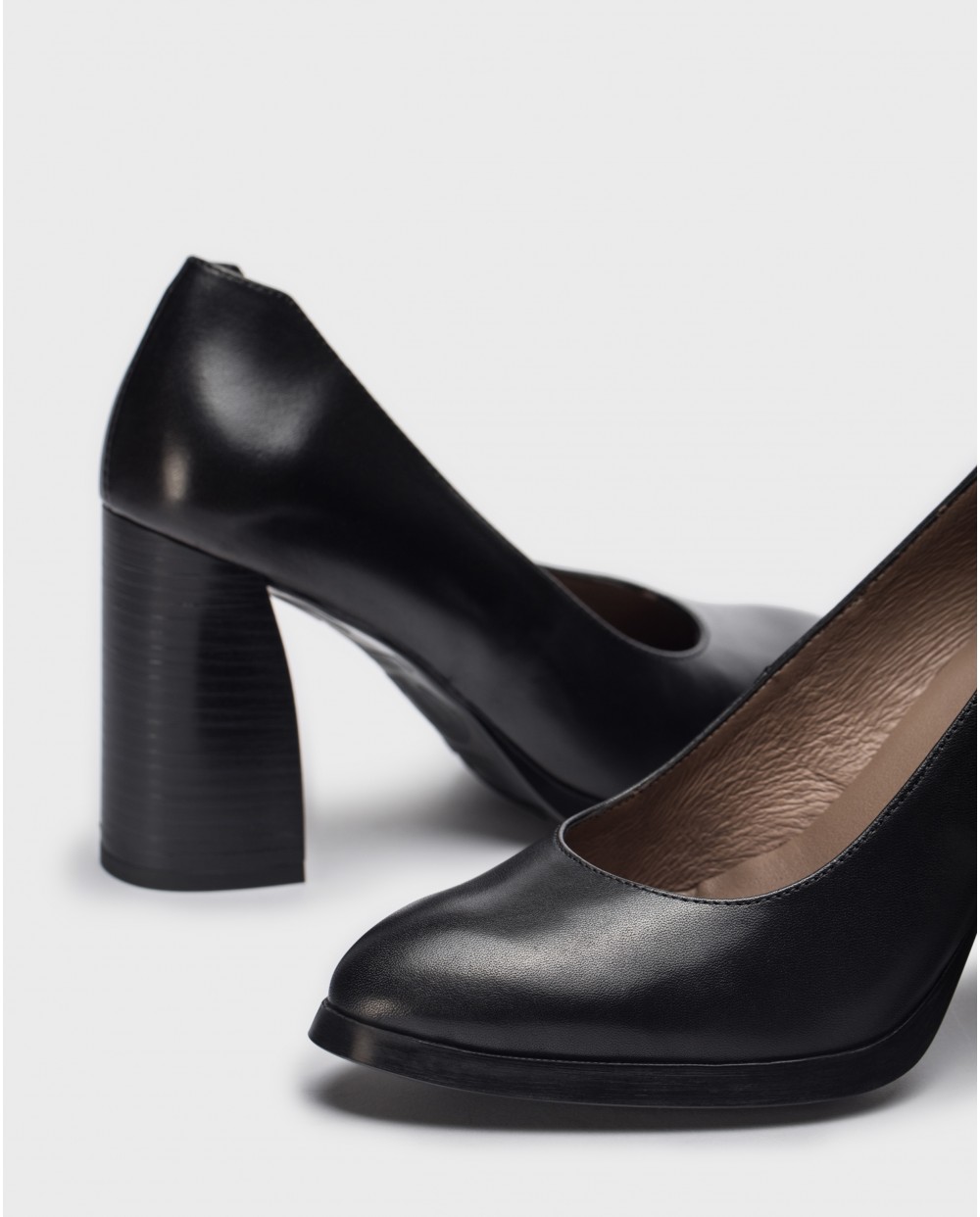 Wonders-Heels-Black TINI Heeled shoe