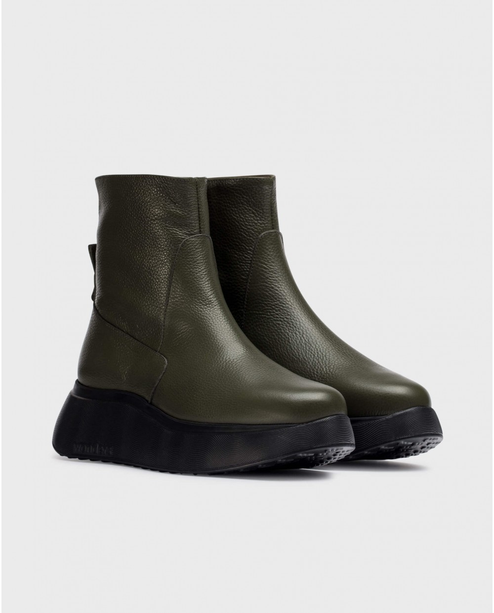 Wonders-Ankle Boots-SOFIA Green sports ankle boot