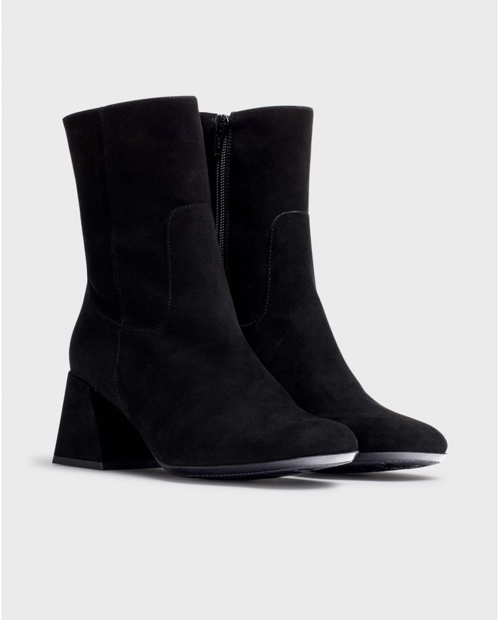 Wonders-Ankle Boots-Black MANDY Ankle Boots