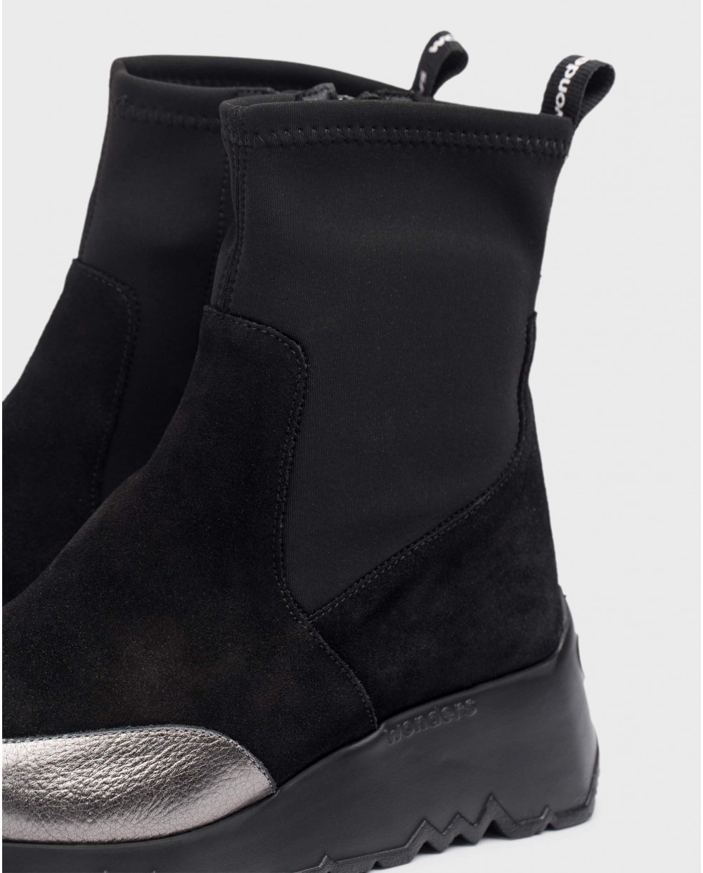 Wonders-Ankle Boots-Black SINGAPUR Ankle Boots