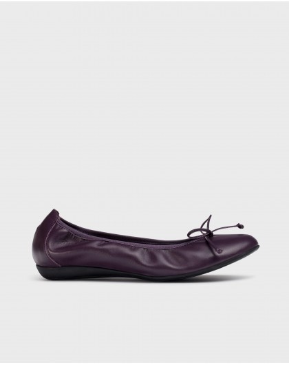 Purple BO Ballet Flat