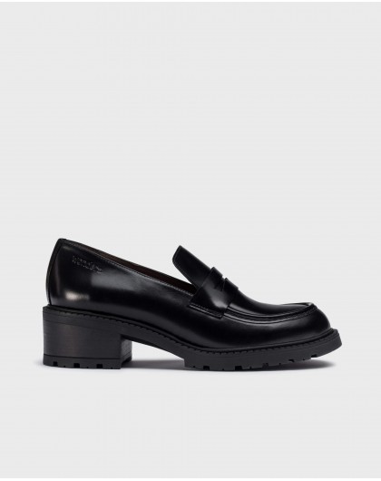 Wonders-Loafers-Black ECLIPSE moccasin