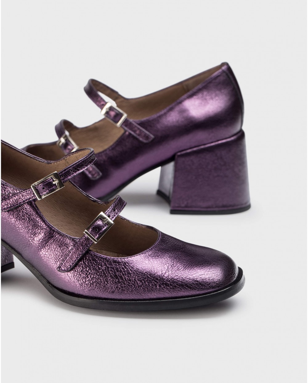 Purple HASSAN Mary Janes