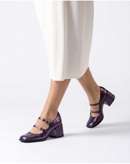 Purple HASSAN Mary Janes