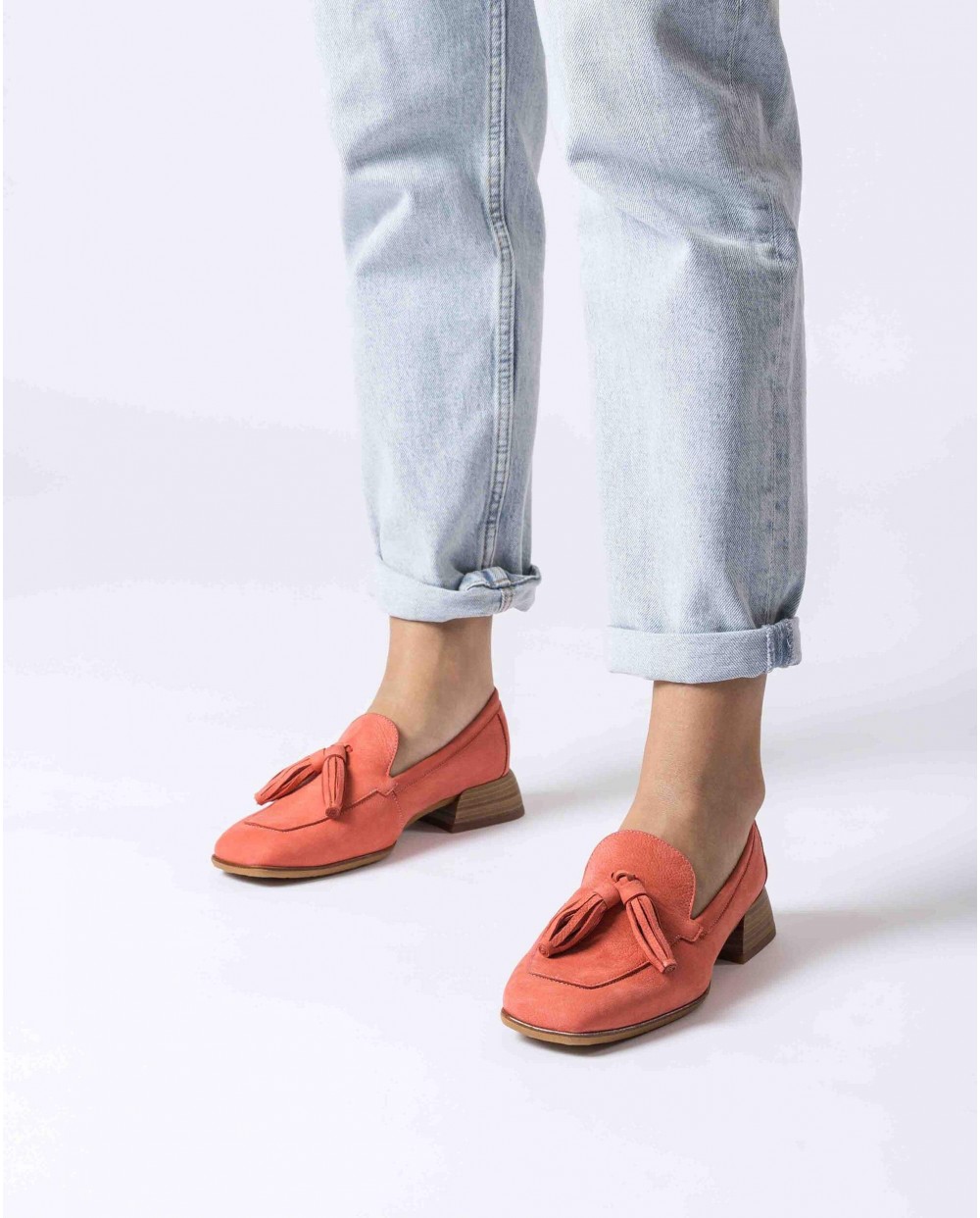 Wonders-Pre Fall 2024-Coral ZERA Loafers