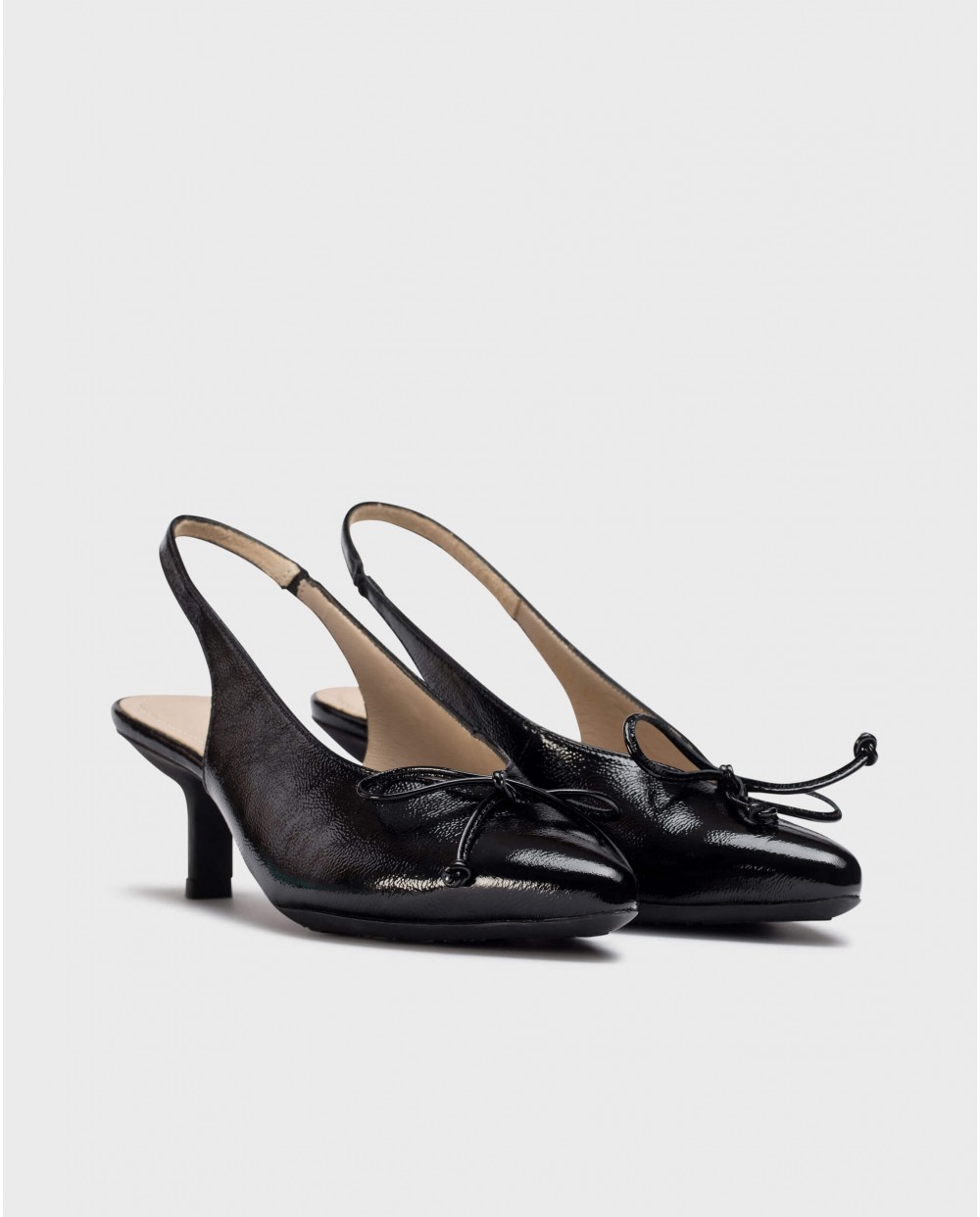 Wonders-SS 2025-Black INGRID Slingback