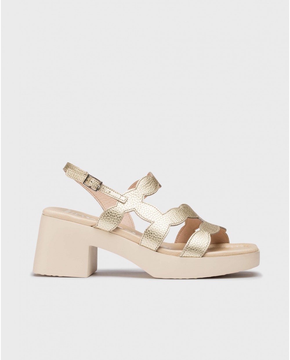 Wonders-SS 2025-Gold HURA Sandal