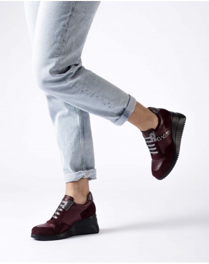 Burgundy EVA Sneakers