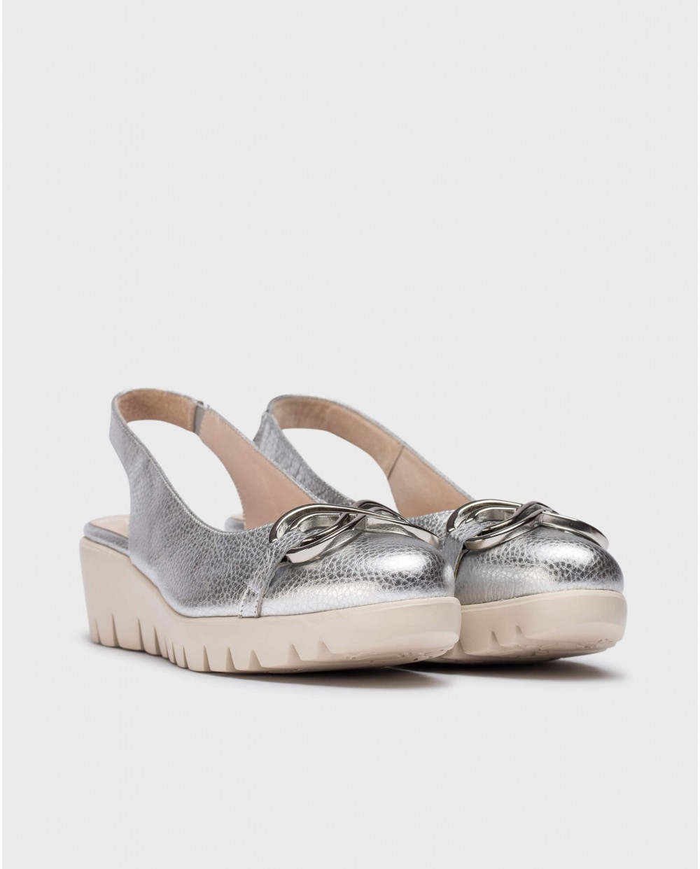 Wonders-SS 2025-Silver GALE Slingback