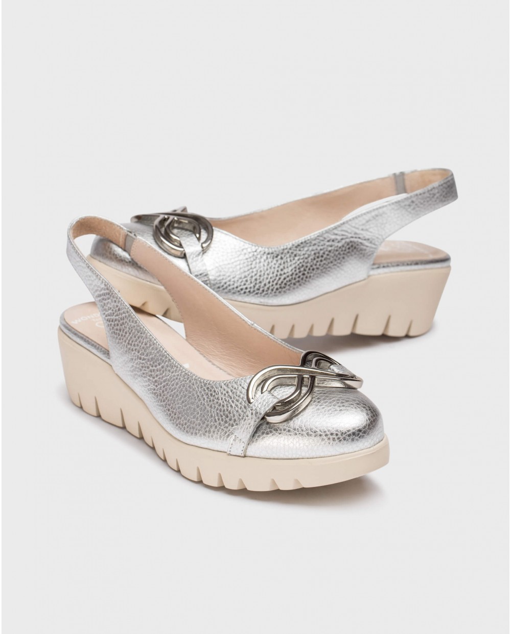 Wonders-SS 2025-Silver GALE Slingback