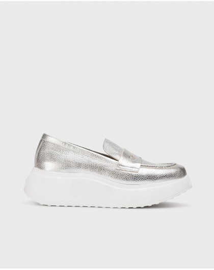 Wonders-Loafers-Silver ESTELA Loafers