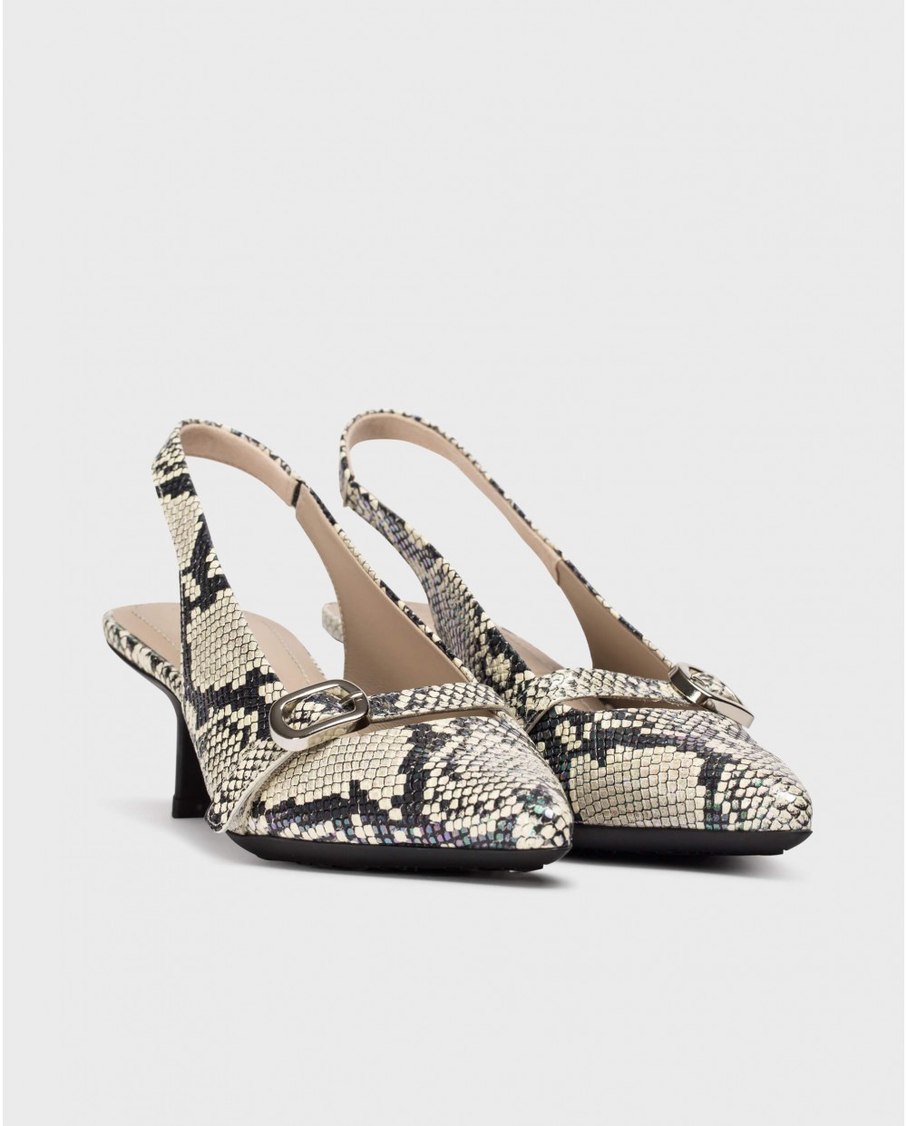 Wonders-Heels-Snake GAIA Slingback