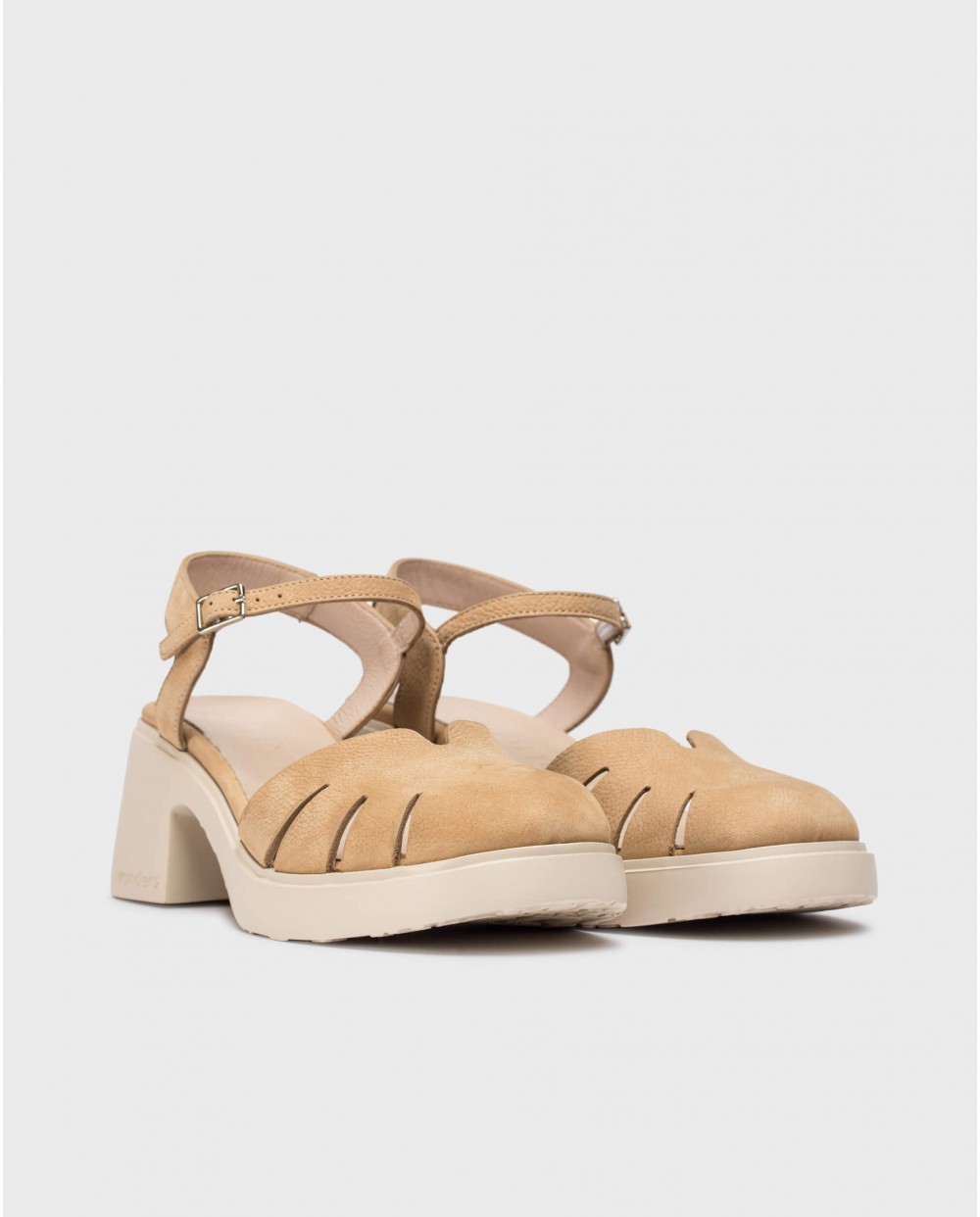 Wonders-Heels-Brown HAIZEA Sandal